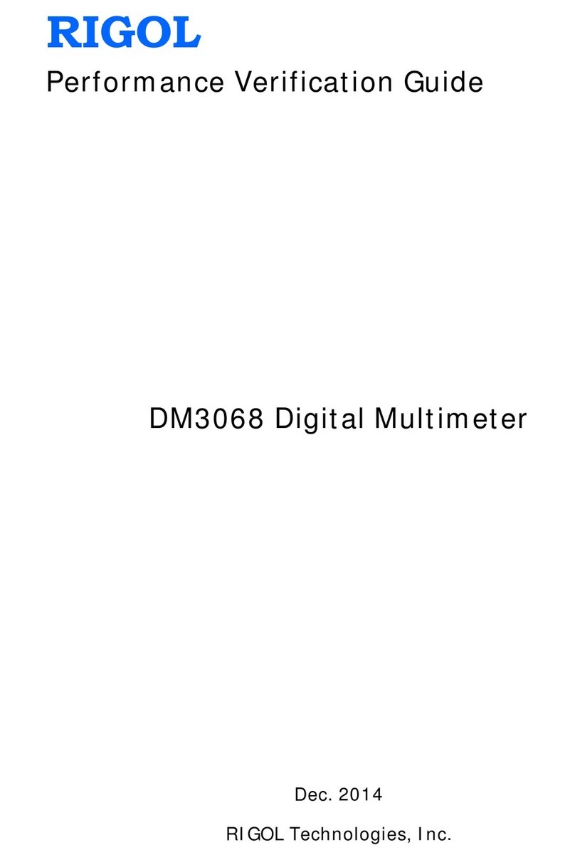 Rigol DM3068 Installation and operation manual