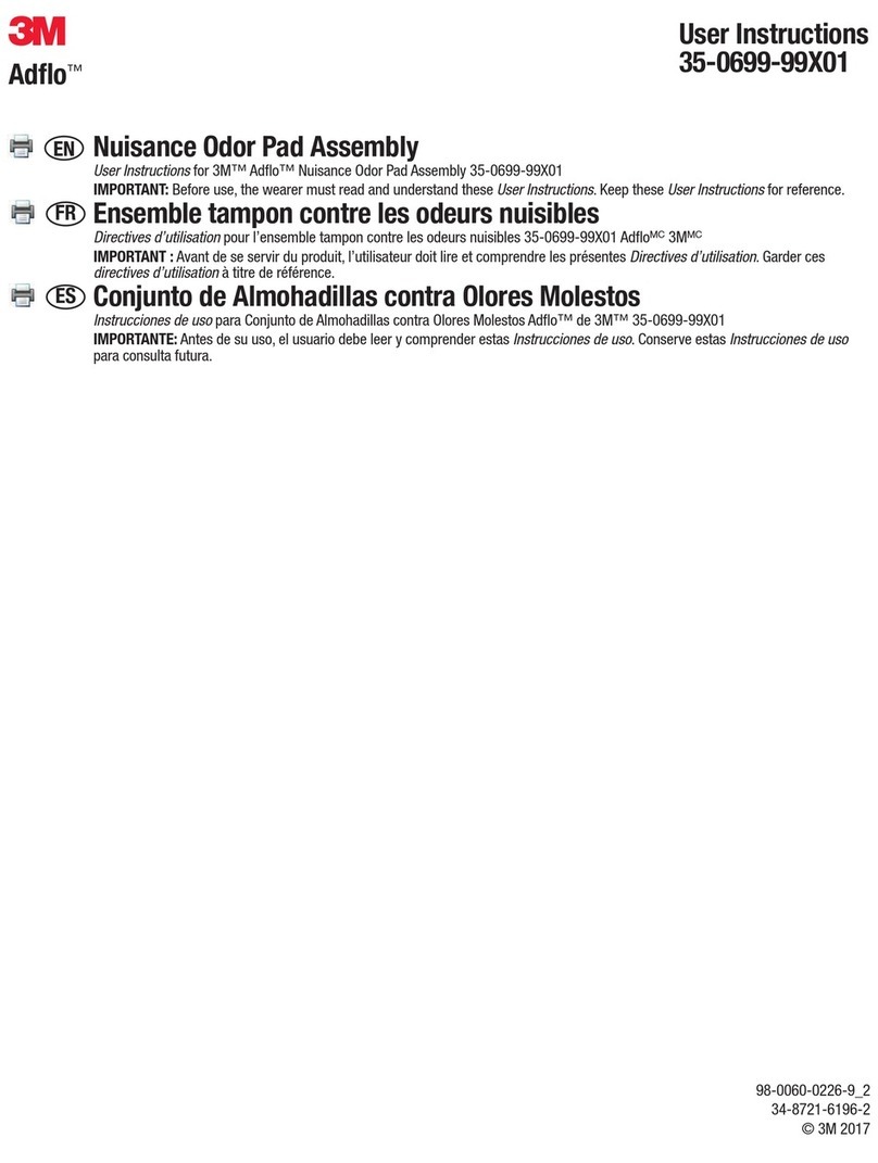 3M Adflo Nuisance Odor Pad Assembly User instructions