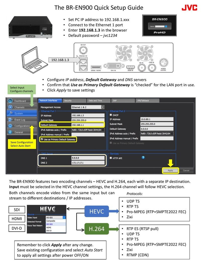 JVC BR-EN900 User manual