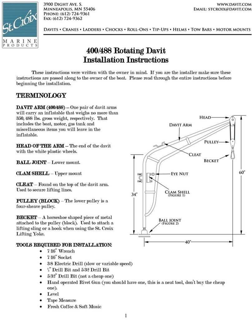 St. Croix 400 installation instructions