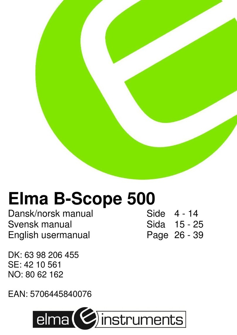 Elma Instruments Elma B-Scope 500 user manual