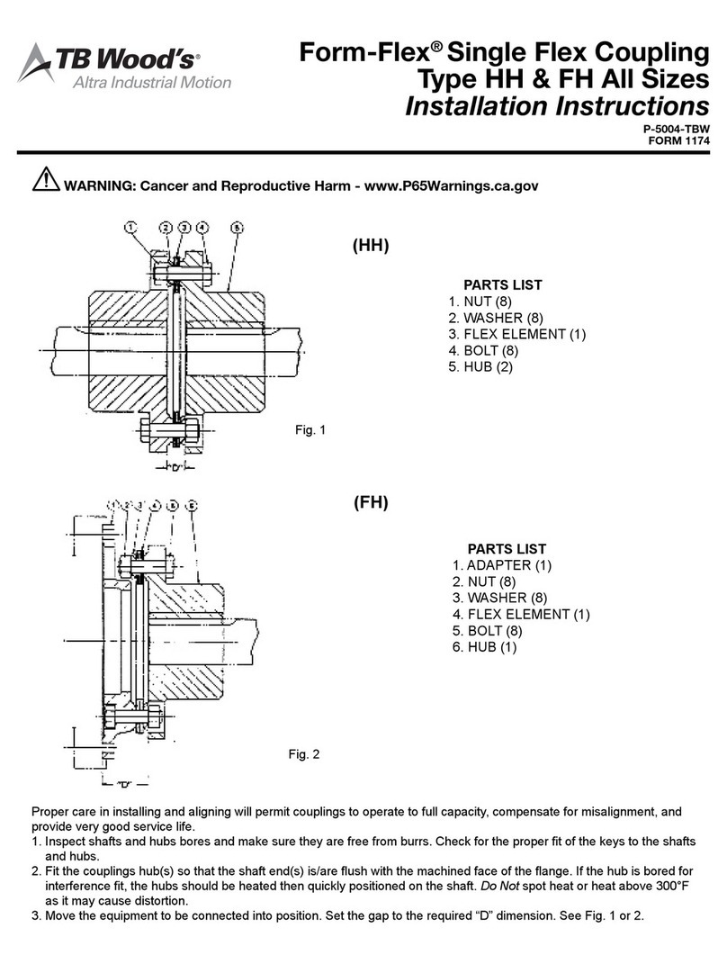 TB Wood's Form-Flex HH Series installation instructions