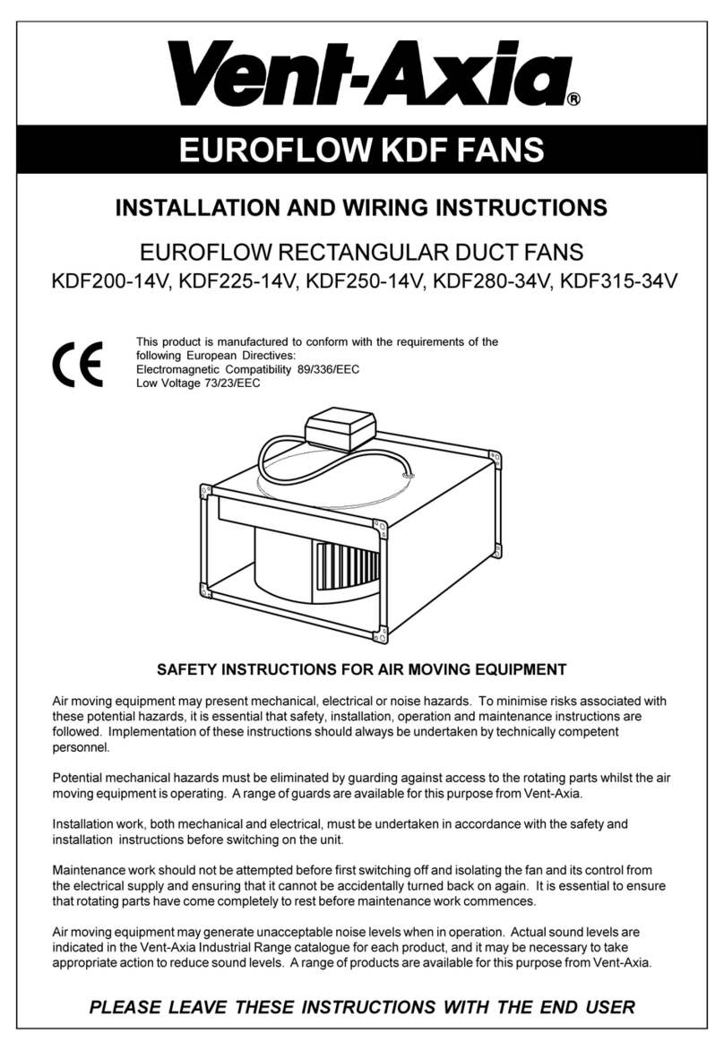 Vent-Axia EUROFLOW KDF Series Assembly instructions