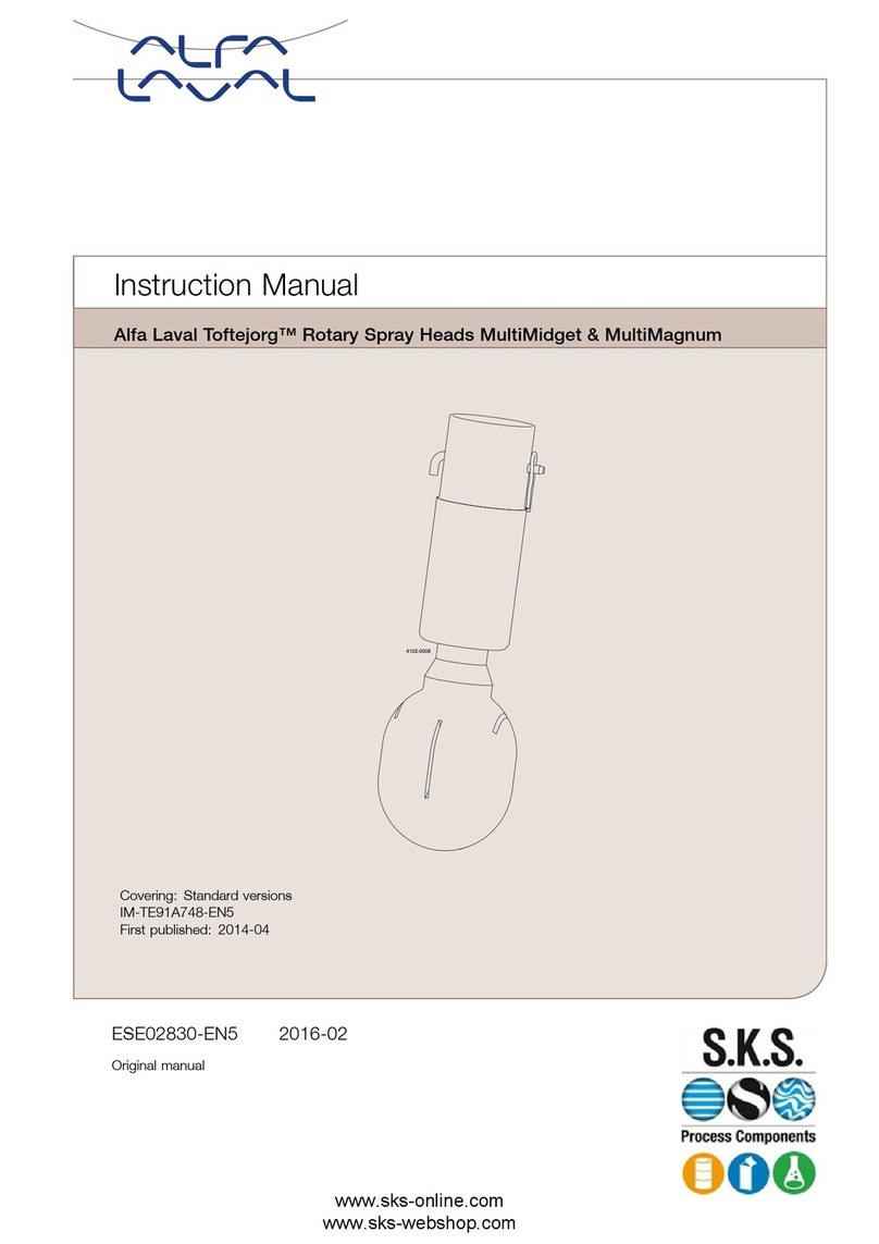 Alfalaval Toftejorg User manual