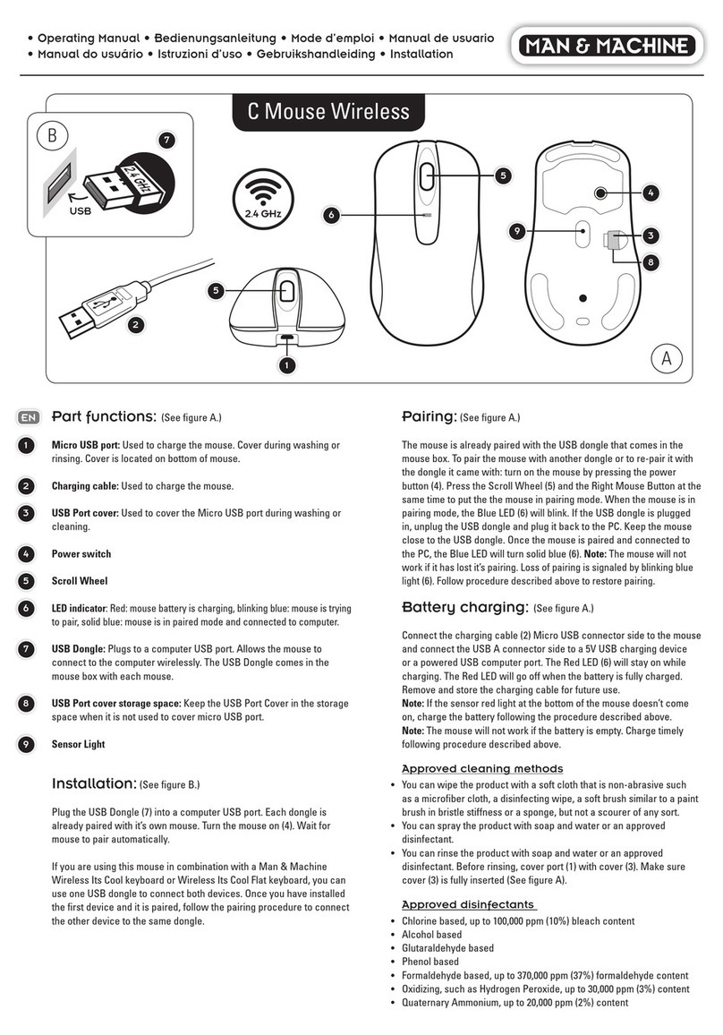 Man & Machine C Mouse Wireless operating manual