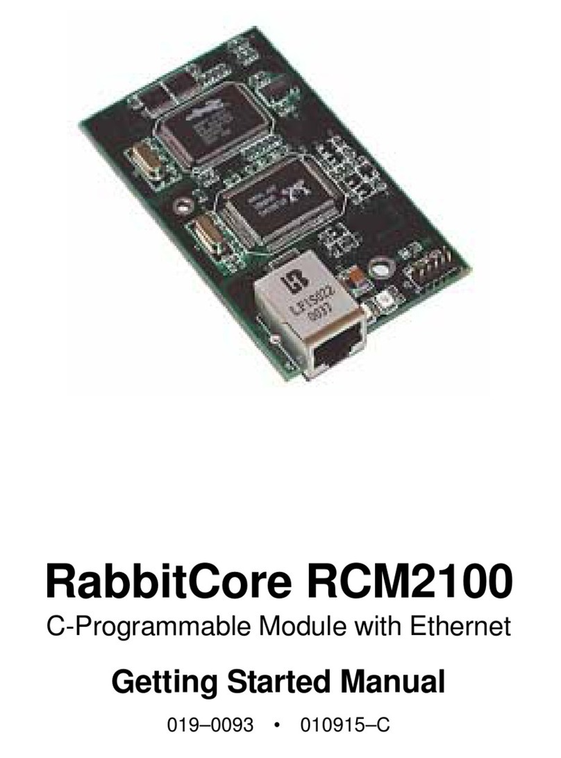 RabbitCore RCM2100 Getting started manual