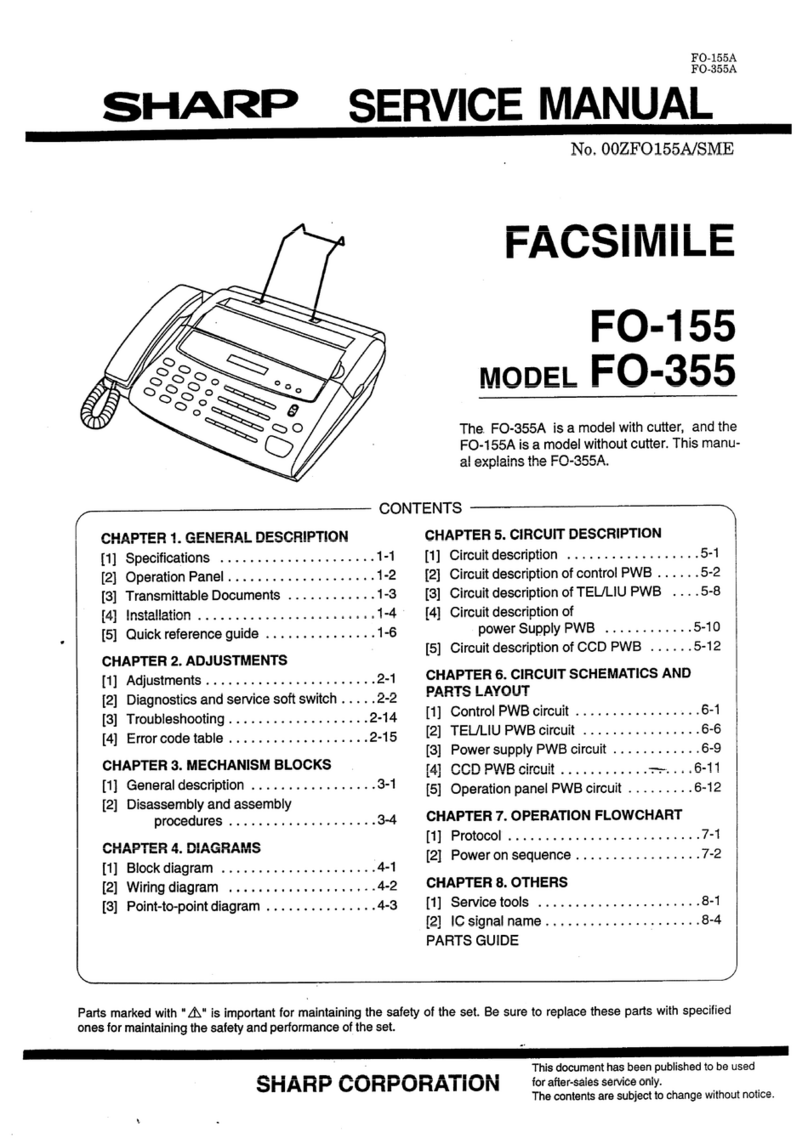 Sharp FO-155 User manual