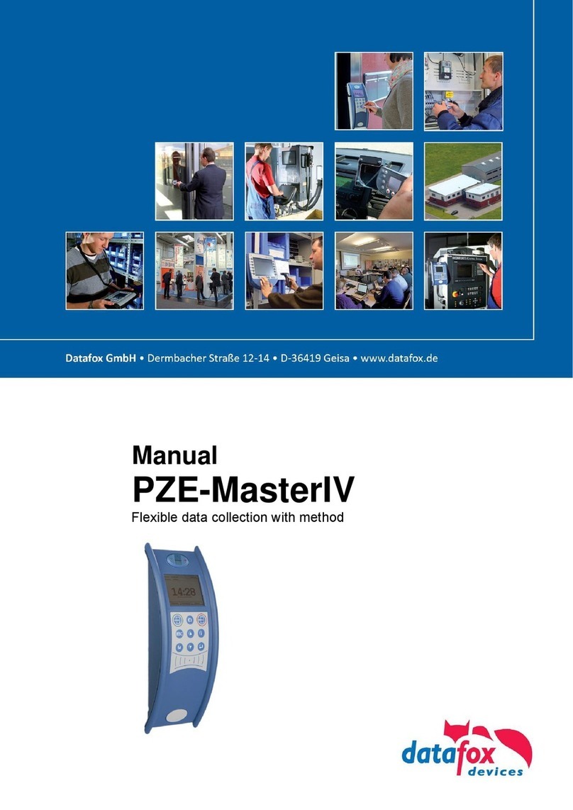 Datafox PZE-MasterIV User manual