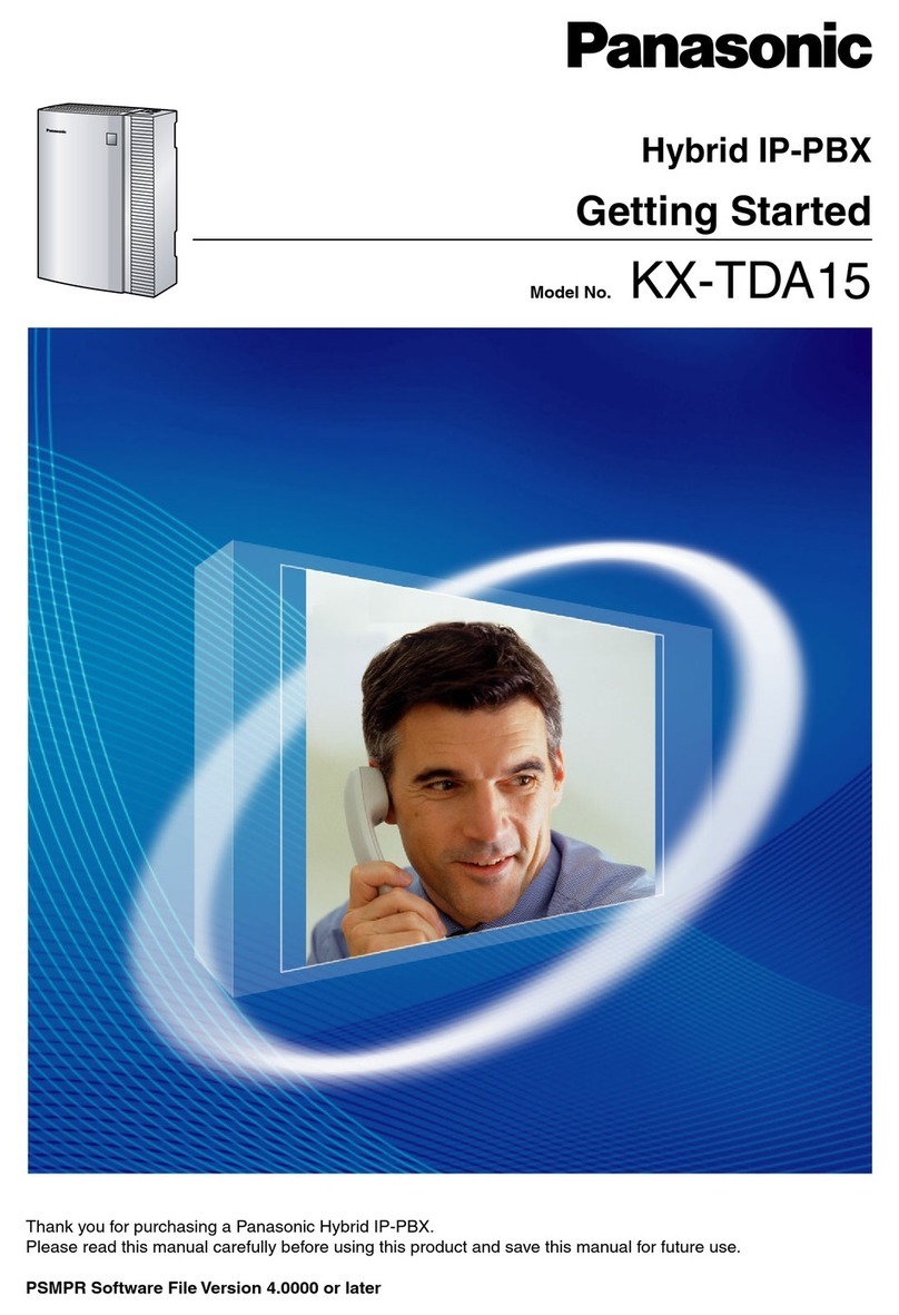 Panasonic KX-TDA15 User manual