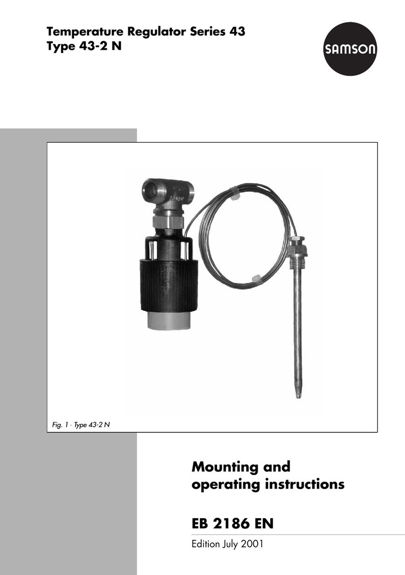 Samson series 43 Mounting and operating instructions