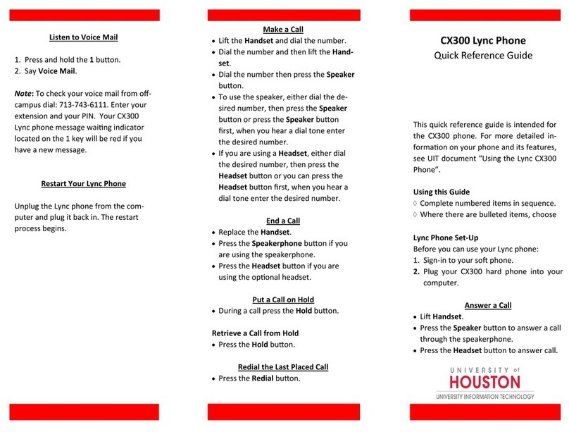 Polycom CX300 User manual