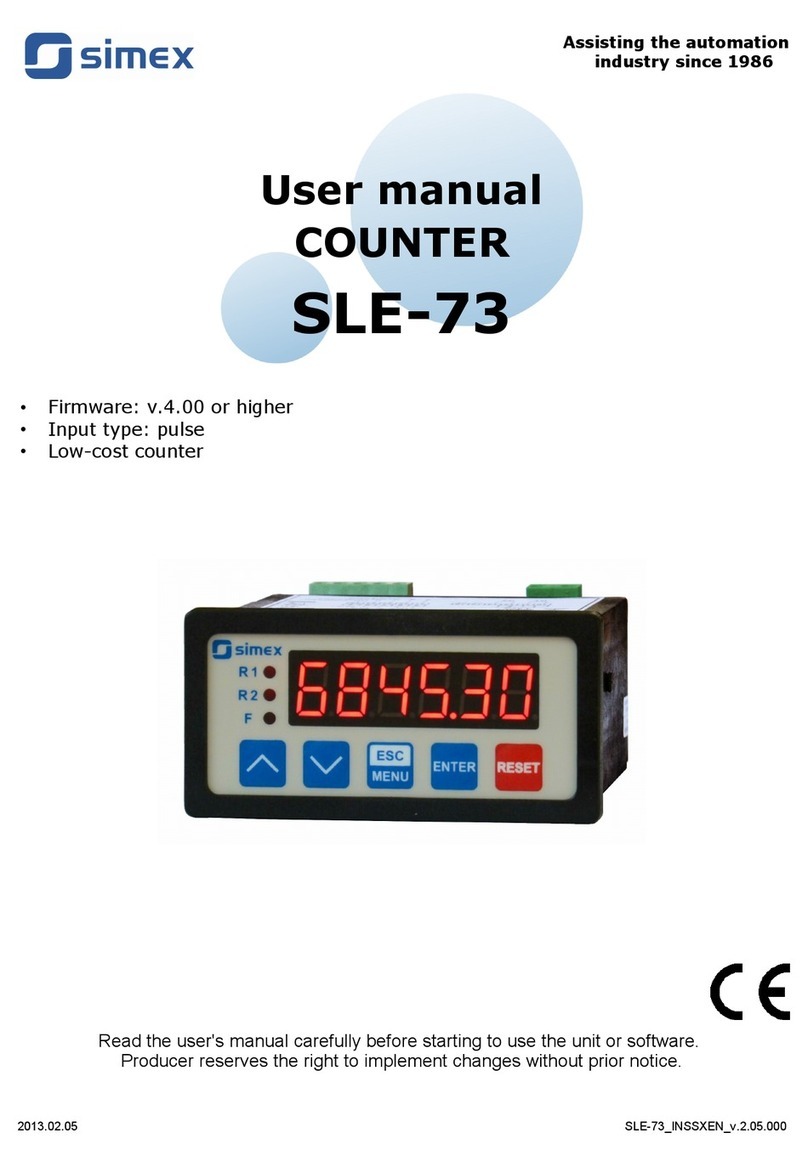 Simex SLE-73 user manual