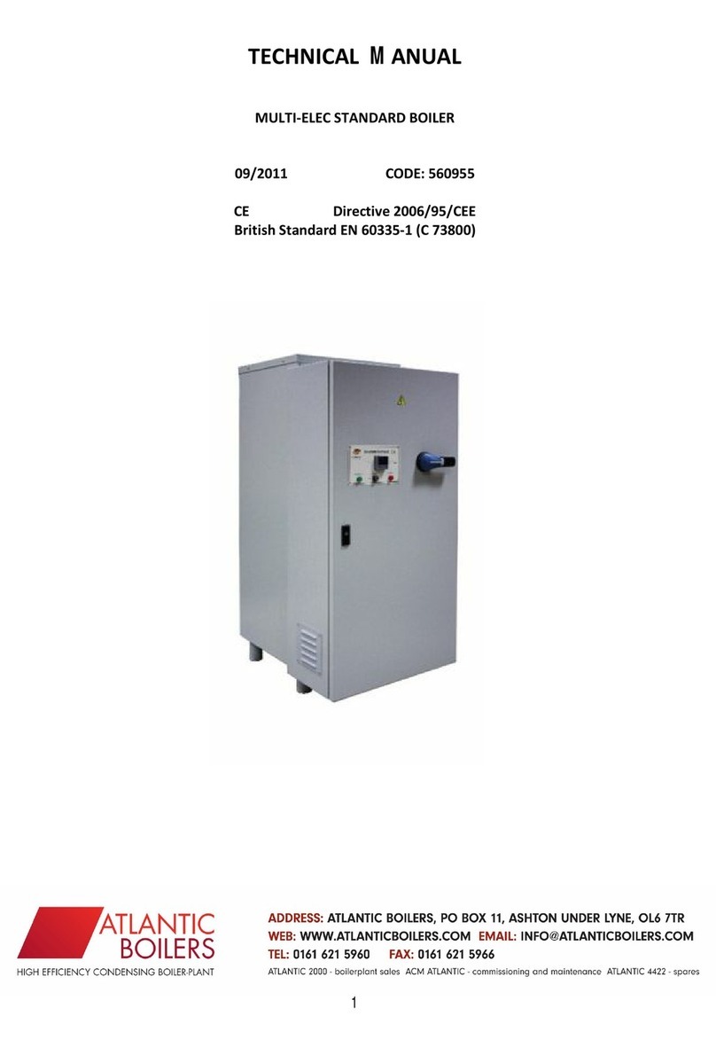 Atlantic Boilers MULTI-ELEC STANDARD Series User manual