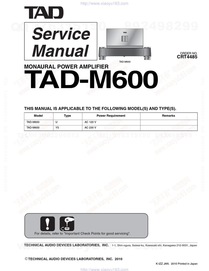 TAD TAD TAD-M600 Service manual