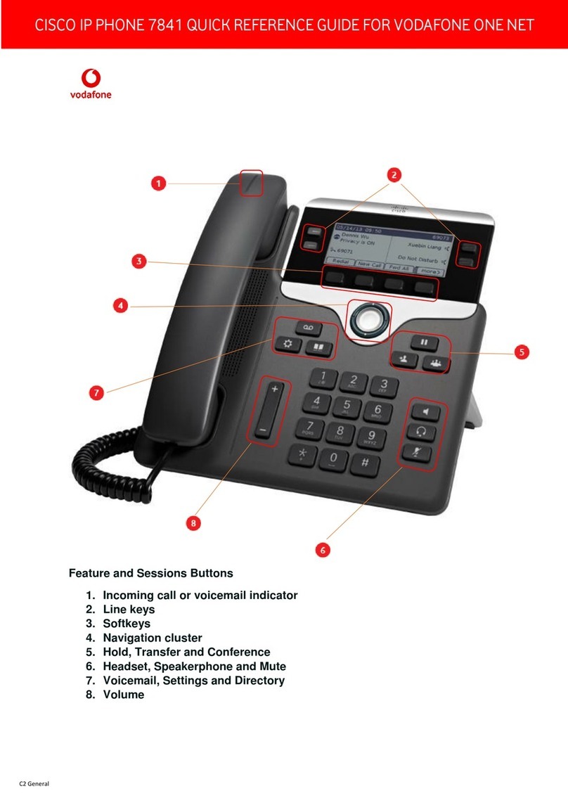 Cisco Vodafone One Net 7841 User manual