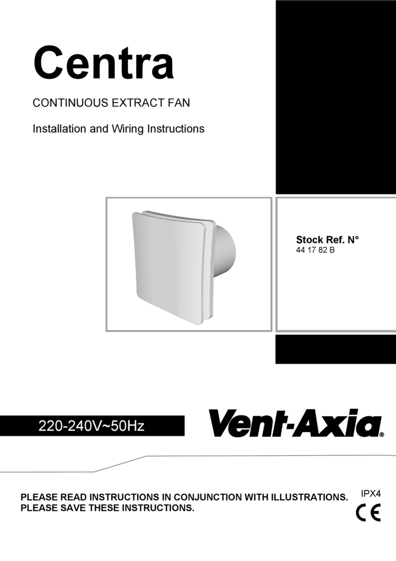 Vent-Axia Centra Series Assembly instructions