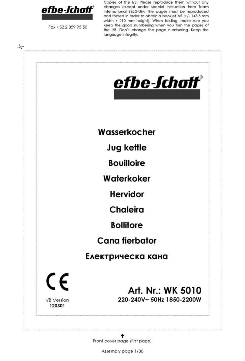 EFBE-SCHOTT WK 5010 User manual