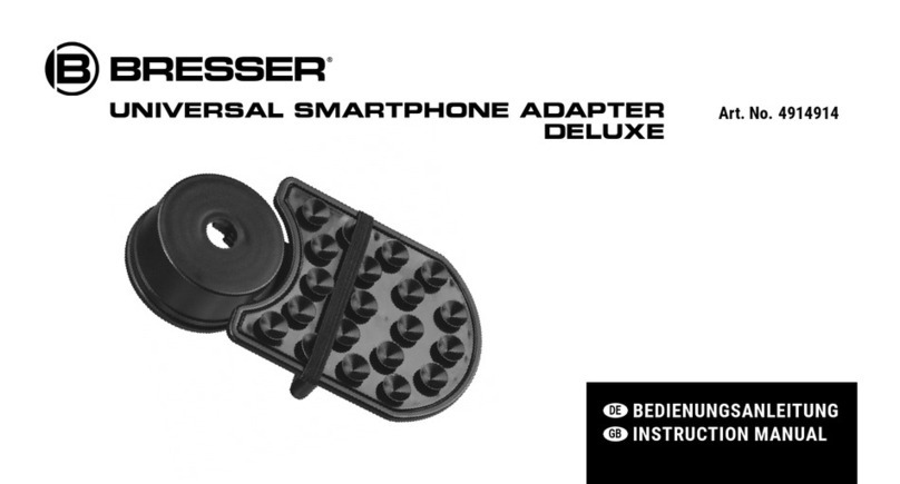 Bresser UNIVERSAL SMARTPHONE ADAPTERDELUXE User manual