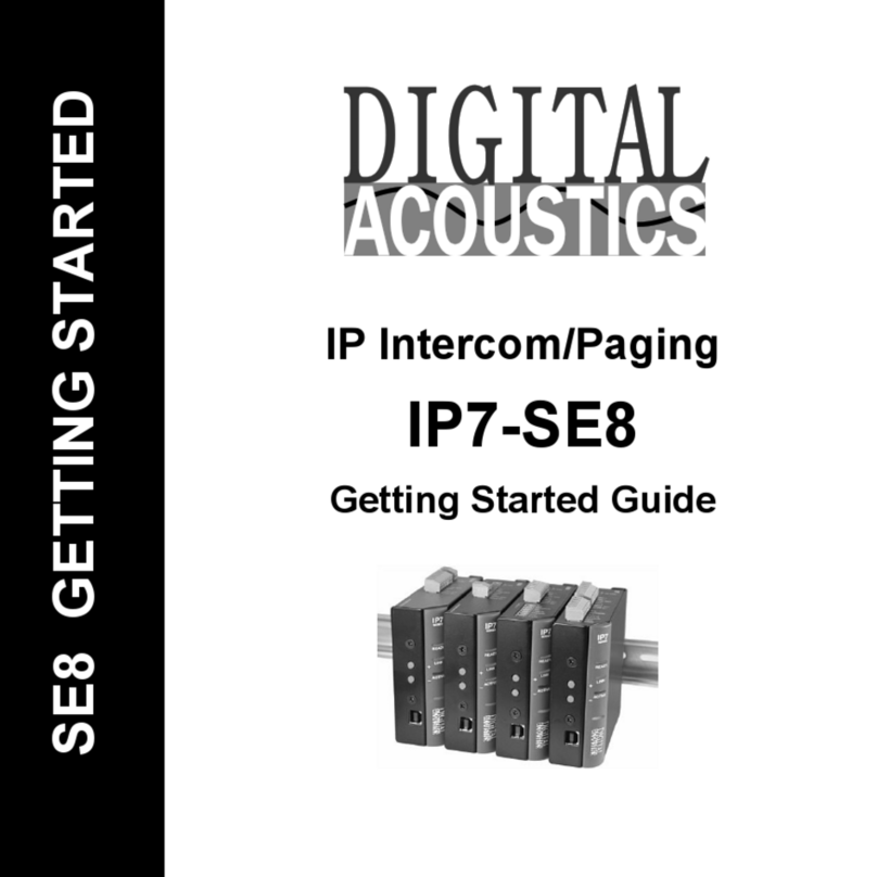 Digital Acoustics IP7-SE8 Getting started guide