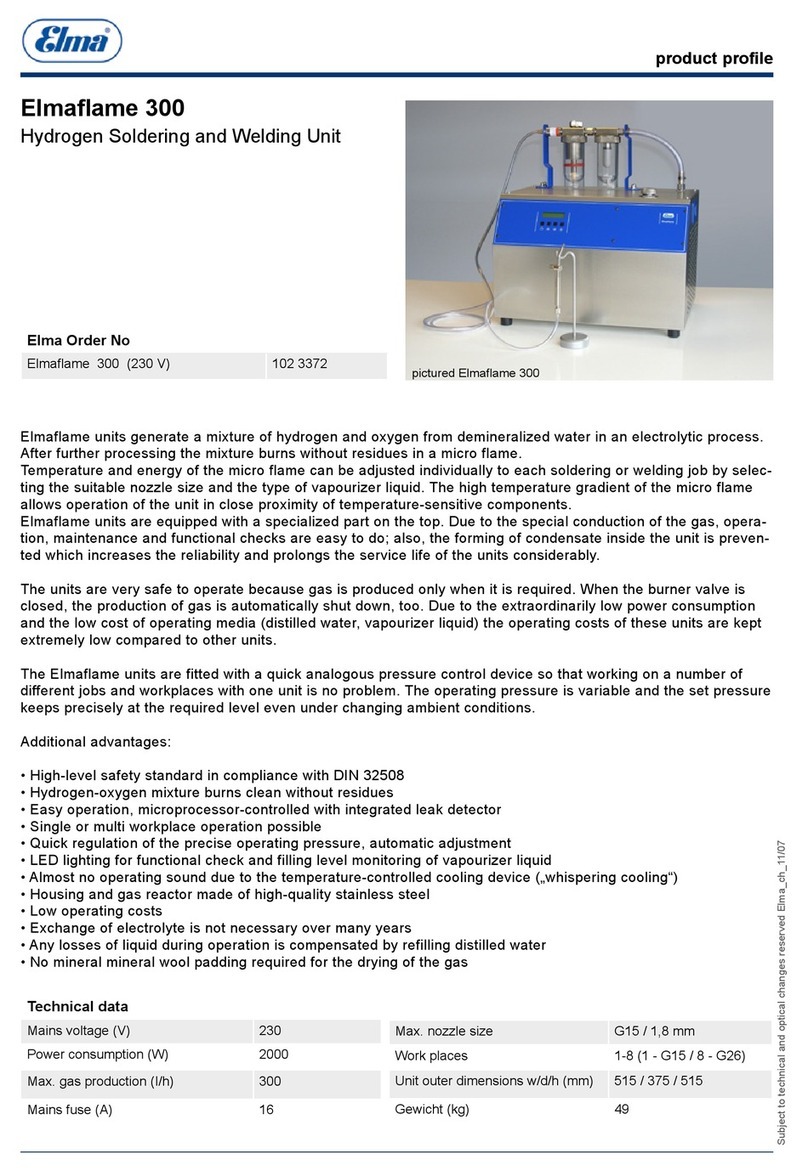 Elma Elmaflame 140 manual