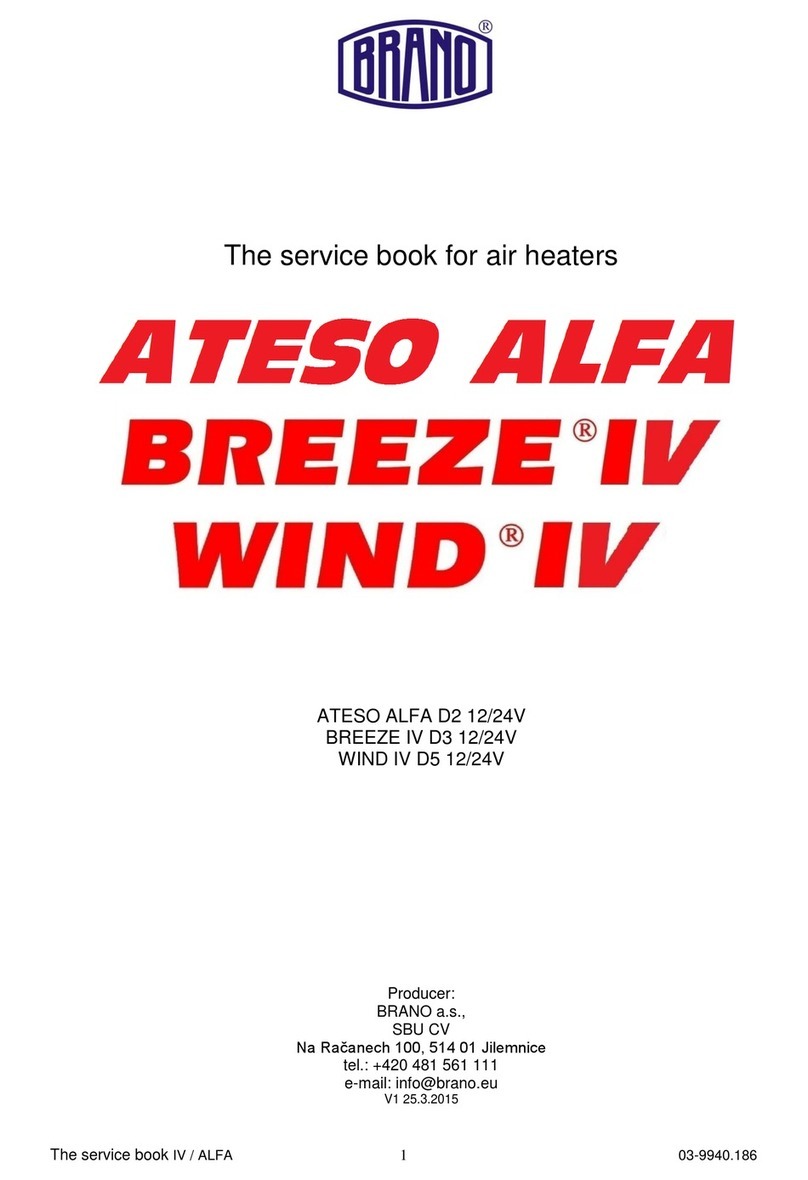 Brano ATESO ALFA D2 Service book