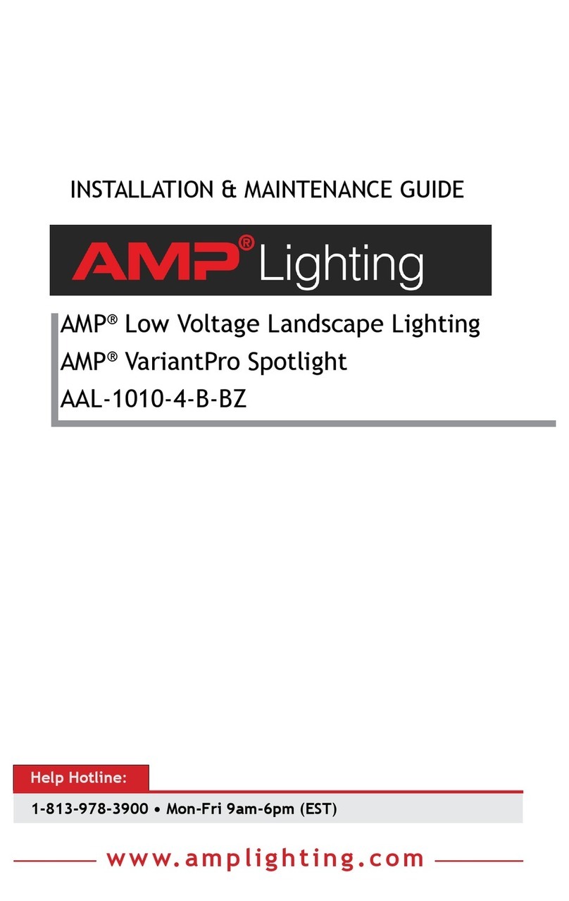AMP Lighting VariantPro Spotlight Operating and safety instructions AMP Lighting VariantPro Spotlight Operating and safety instructions