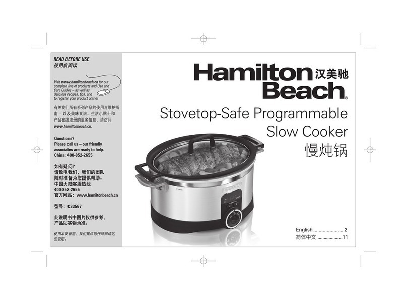 Hamilton Beach C33567 Installation instructions