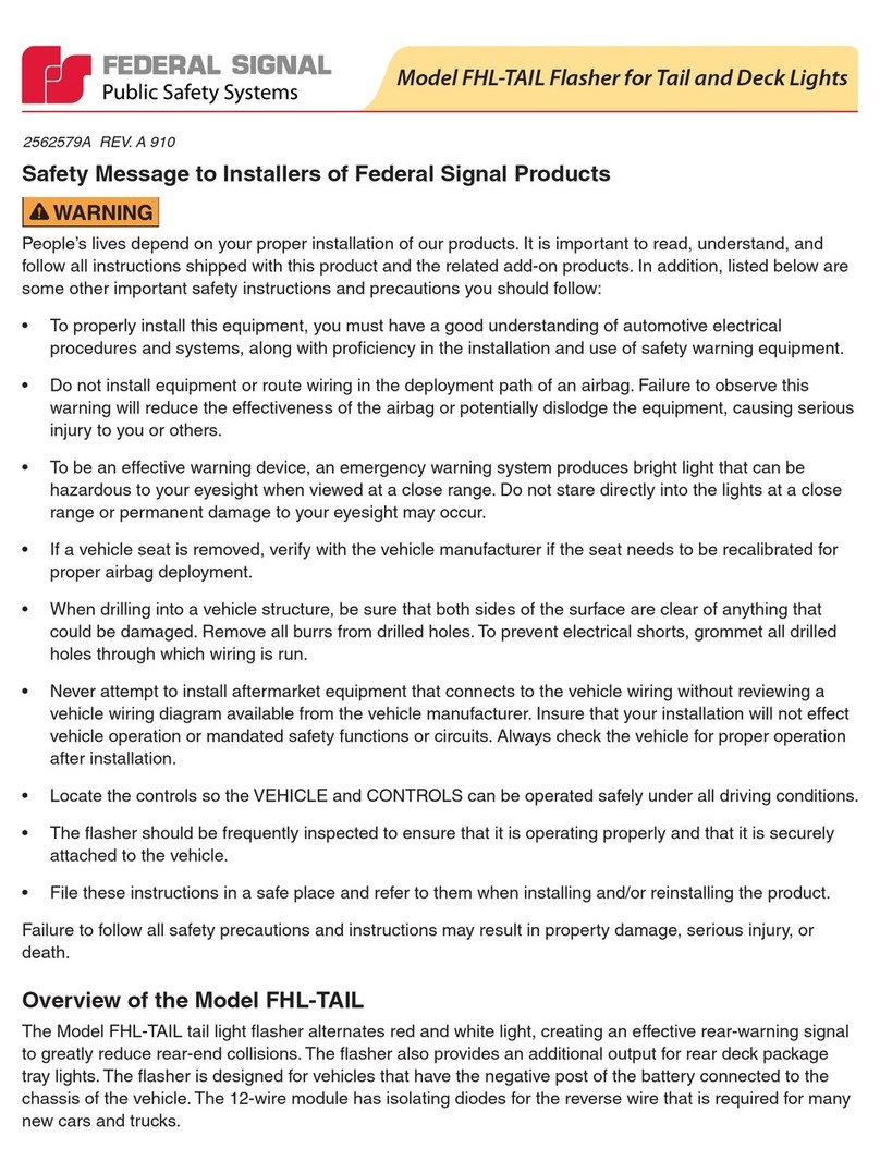 Federal Signal Corporation FHL-TAIL manual
