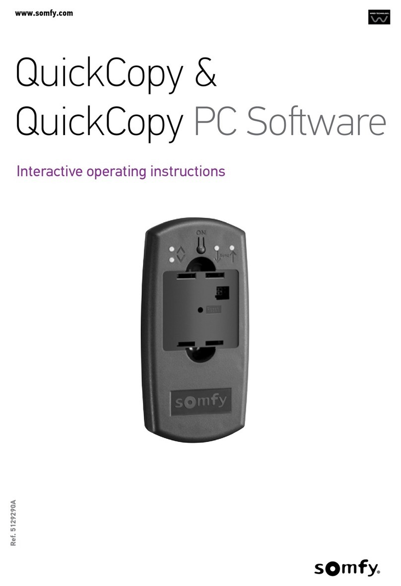 SOMFY QuickCopy Interactive operating instructions SOMFY QuickCopy Interactive operating instructions