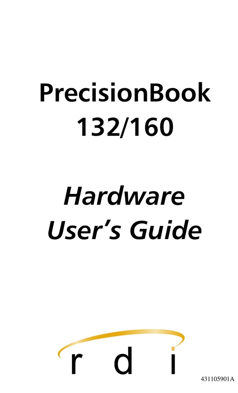 RDI PrecisionBook 132 Hardware user's guide