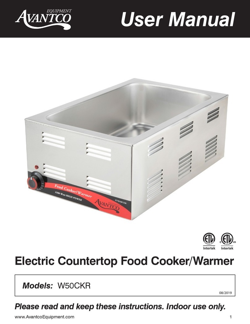 Avantco W50CKR user manual