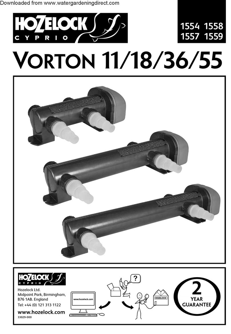 Hozelock Cyprio Vorton 11 quick start guide