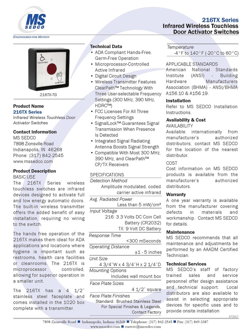 MS Sedco 216TX Series Technical data