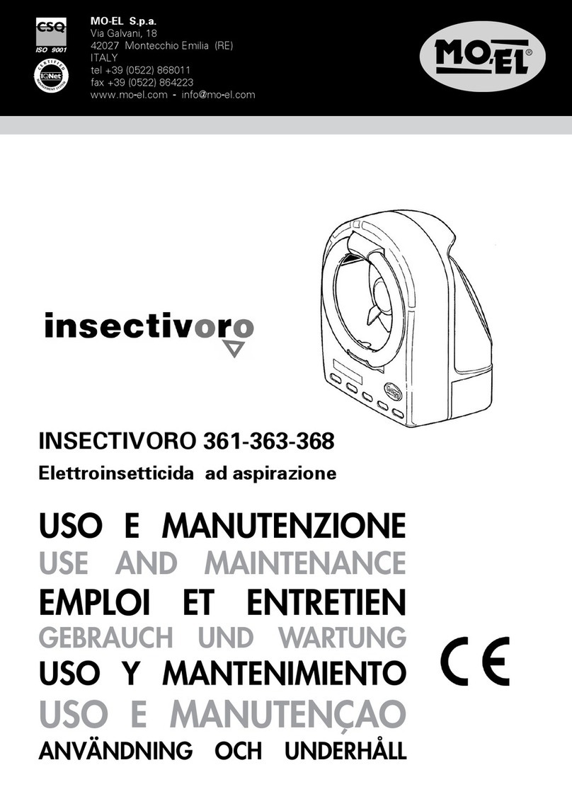 MO-EL Insectivoro 361 Use and maintenance