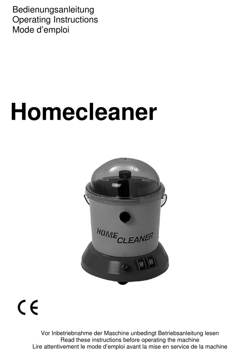 Cleanfix Homecleaner operating instructions Cleanfix Homecleaner operating instructions