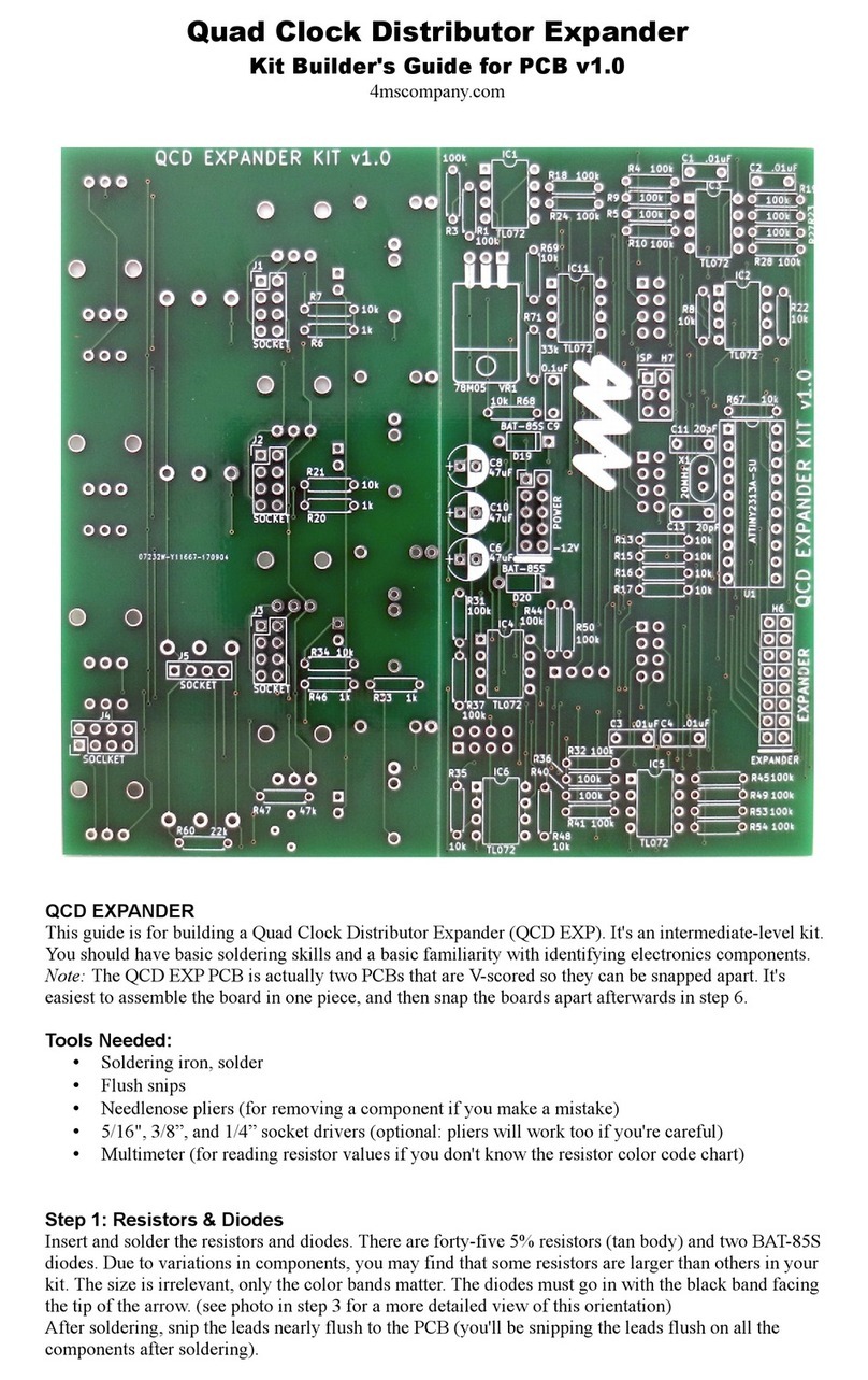 4ms Quad Clock Distributor Expander Builder's guide
