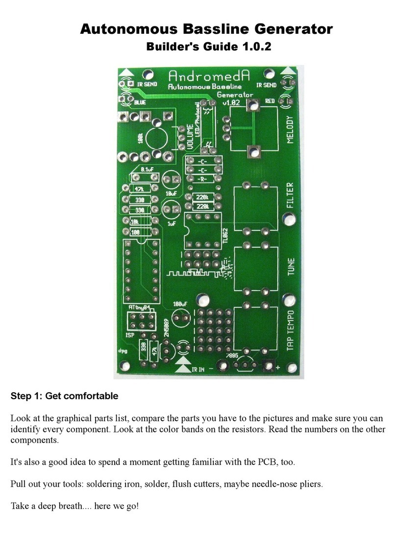 4ms Autonomous Bassline Generator Builder's guide