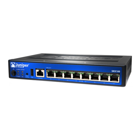 Juniper SRX100 Installation instructions