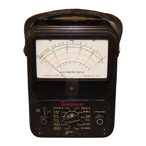 Simpson 215 User manual