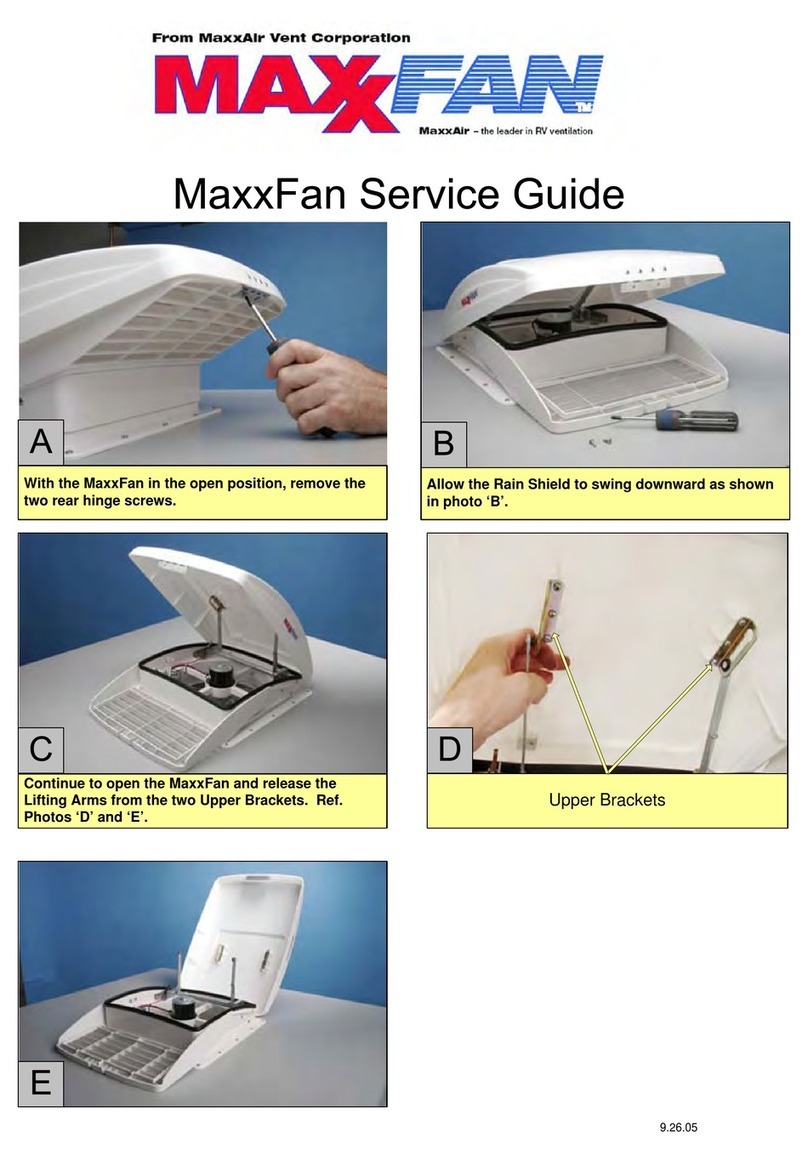 MAXXFAN 5100 Service guide MAXXFAN 5100 Service guide