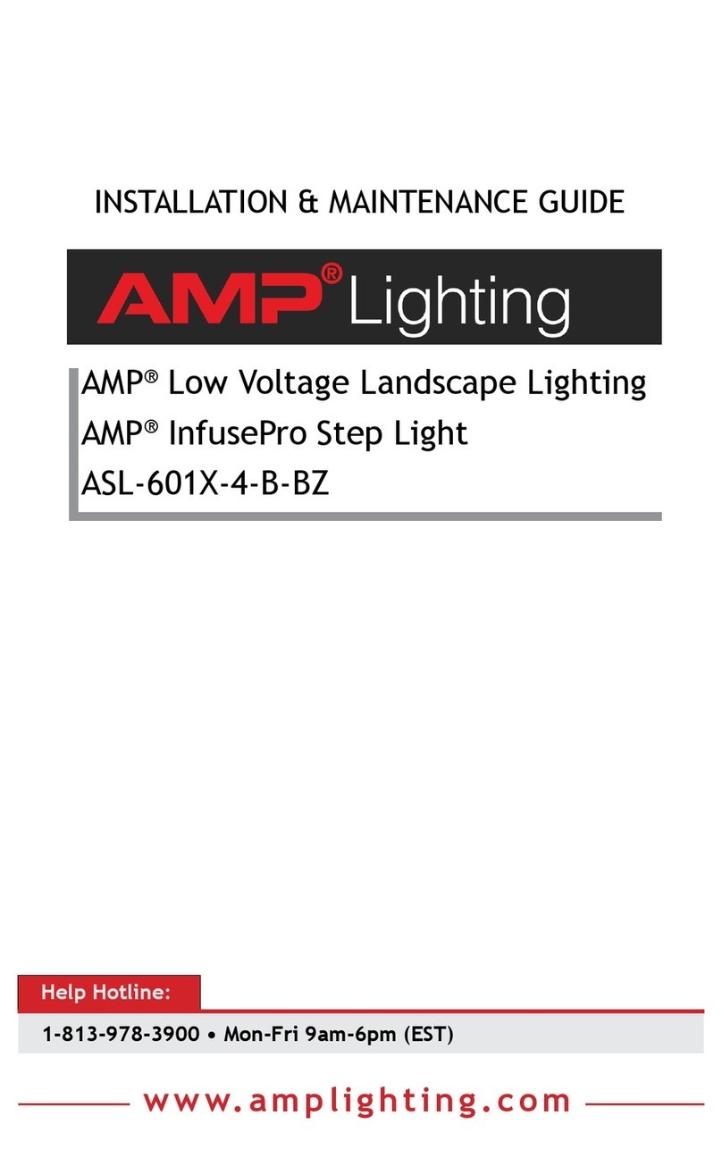 AMP Lighting InfusePro Step Light Operating and safety instructions AMP Lighting InfusePro Step Light Operating and safety instructions