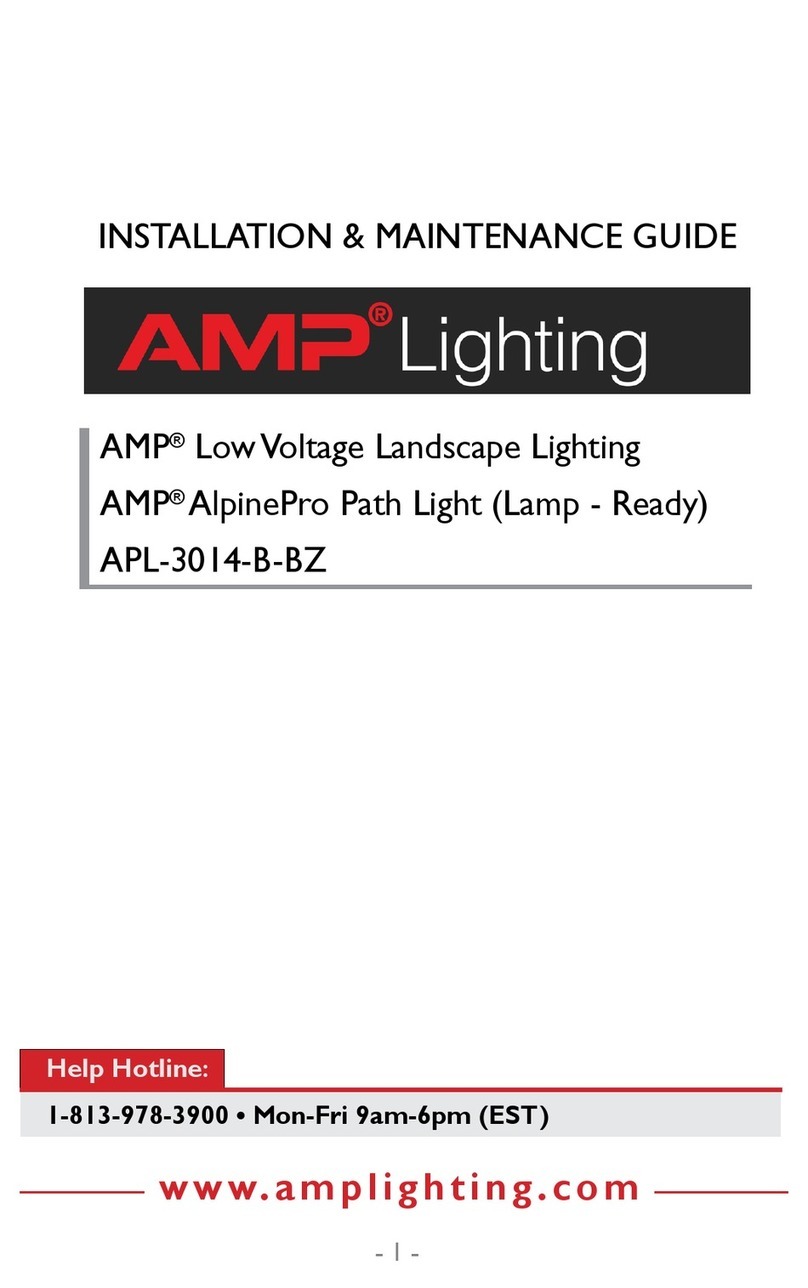 AMP Lighting AlpinePro Path Light Operating and safety instructions AMP Lighting AlpinePro Path Light Operating and safety instructions