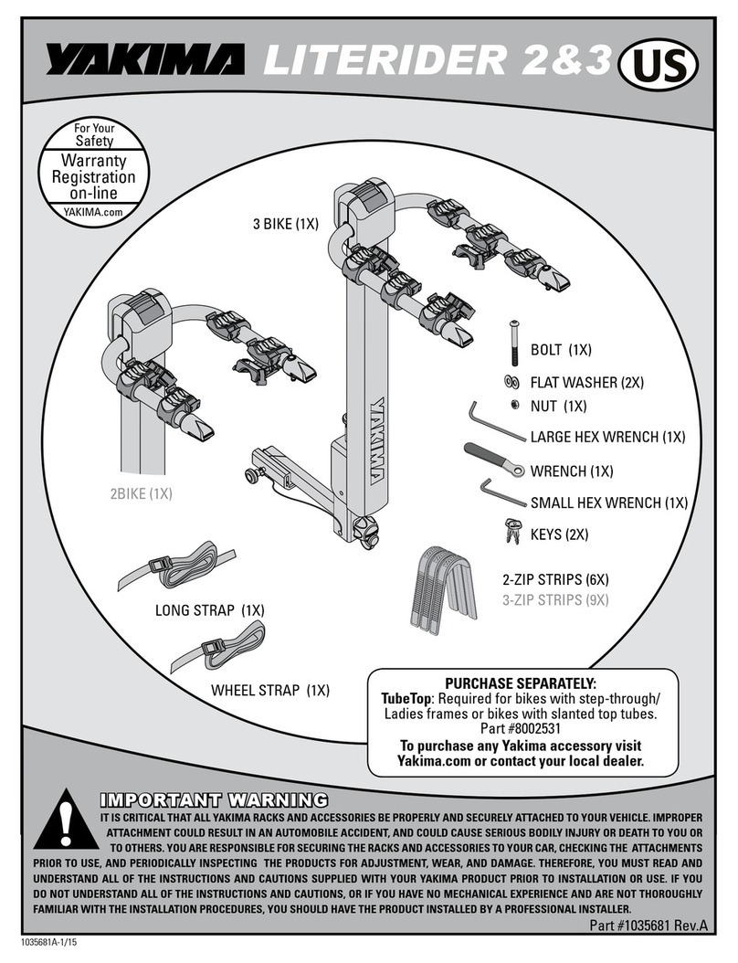 Yakima LITERIDER 2&3 User manual