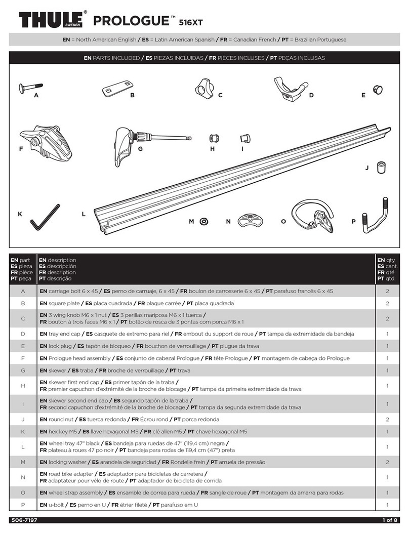 Thule PROLOGUE 516XT User manual