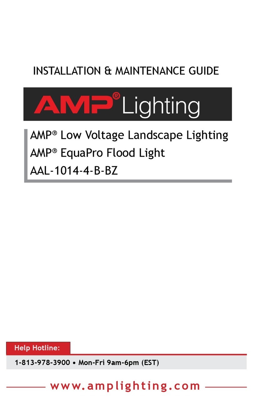 AMP Lighting EquaPro Flood Light Operating and safety instructions AMP Lighting EquaPro Flood Light Operating and safety instructions