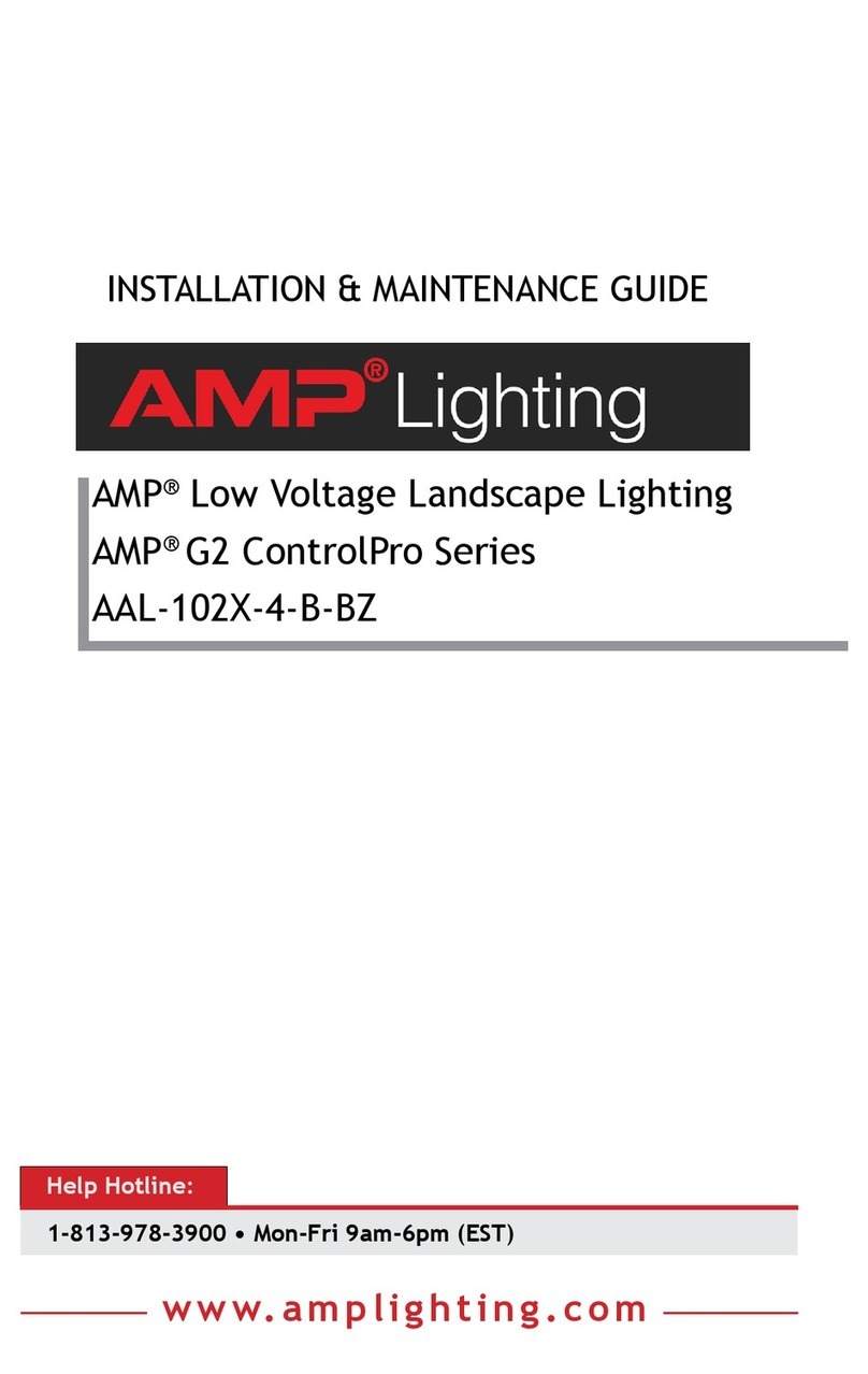 AMP Lighting G2 ControlPro Series Installation & maintenance guide AMP Lighting G2 ControlPro Series Installation & maintenance guide
