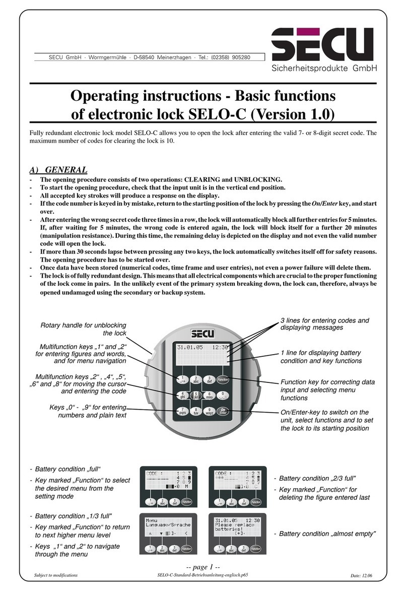 Secu SELO-C User manual