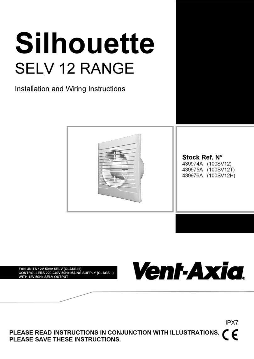 Vent-Axia Silhouette SELV 12 Series Assembly instructions