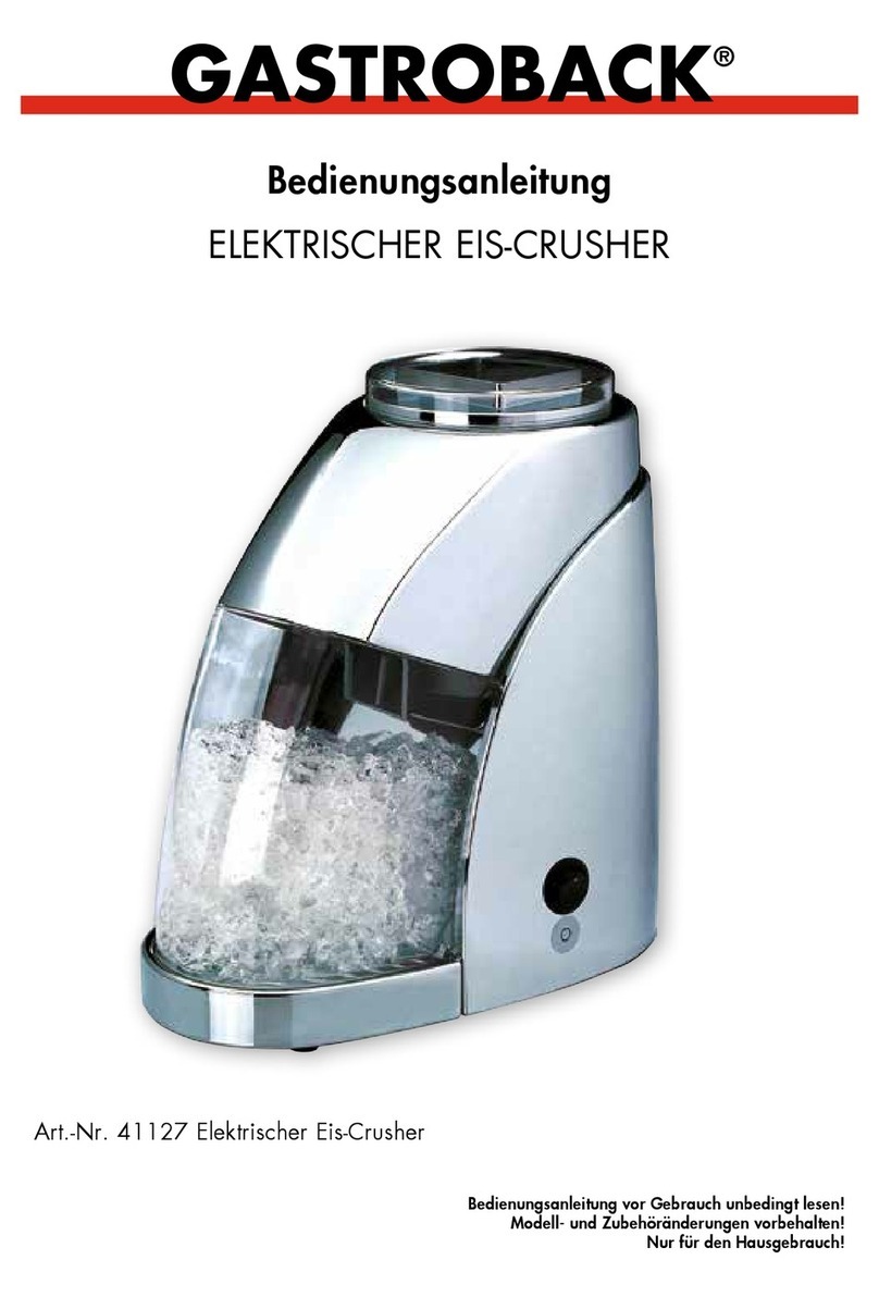 Gastroback 41127 User manual