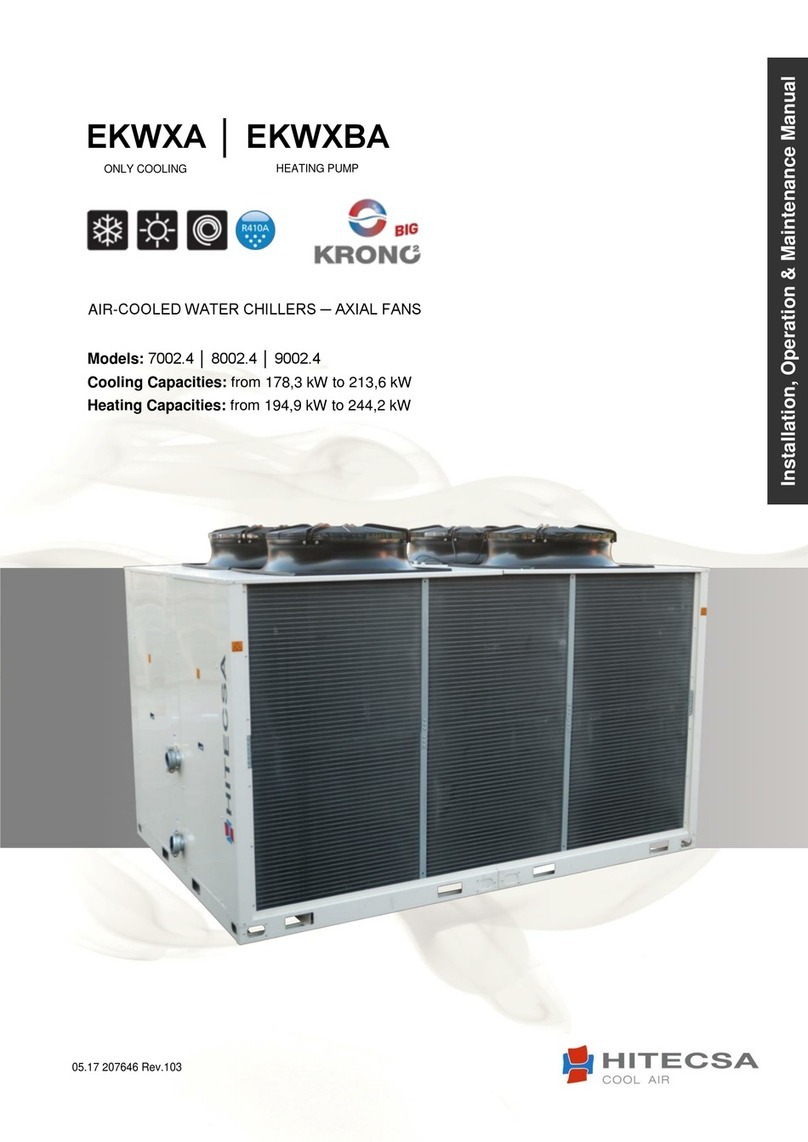 Hitecsa EKWXA 7002.4 Installation, operation & maintenance manual